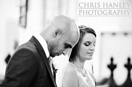 Trinity College Cambridge wedding by Chris Hanley Photography 23 The marriage service - a serious moment for Geoff and Steph