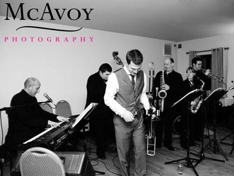 Beeston Manor wedding by McAvoy Photography 424 Chris joins in with the swing band