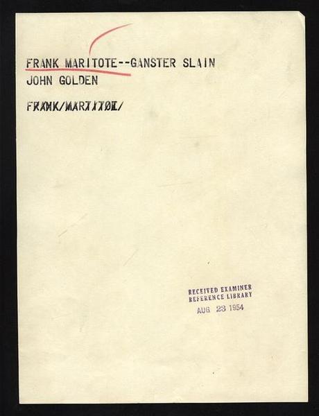 frankmaritotedaughter1 Gangster, policeman & guns Vintage stocklist