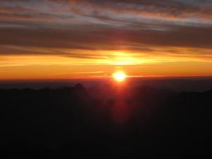Sunrise from Mt Blanc du Tacul