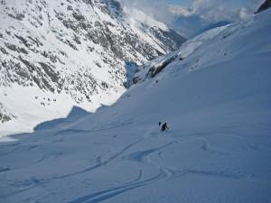 Skiing Vallon de Berarde Chamonix