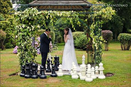 A quick game of chess at this St Augustine's Priory wedding A quick game of chess at this St Augustine's Priory wedding