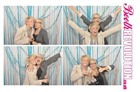 Booth Revolution wedding photo booth hire 3 Brides to be in a wedding photo booth