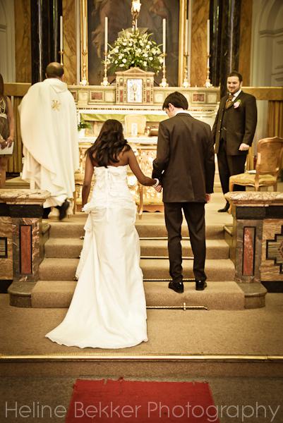 Vintage London wedding by photographer Heline Bekker 27 Inside St Peter's Italian Church, London
