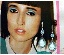 underwater blue drop earrings underwater blue drop earrings