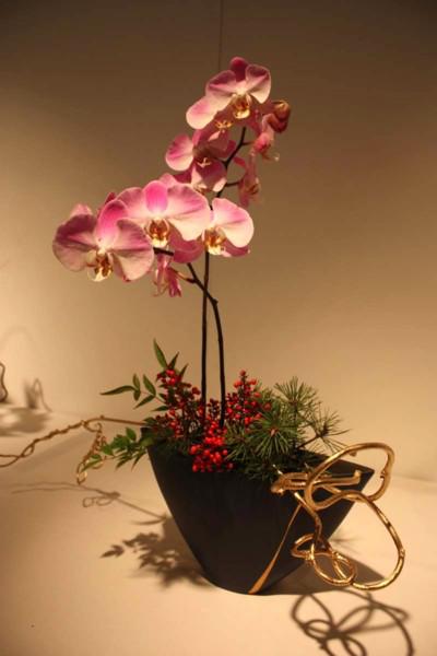 Orchids and Ikebana Art