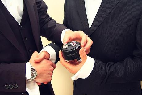 Bristol Bordeaux Quay international wedding photographer Izzy Hudgins 29 Ben's cufflinks