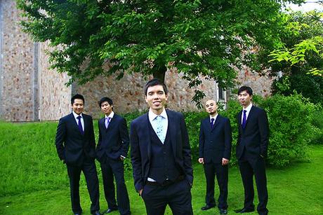 Bristol Bordeaux Quay international wedding photographer Izzy Hudgins 20 Ben and his groomsmen