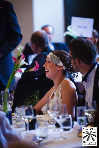Art deco wedding venue Daffodil by photographer Jonathon Watkins 13 Natalie and Duncan - the bride and groom