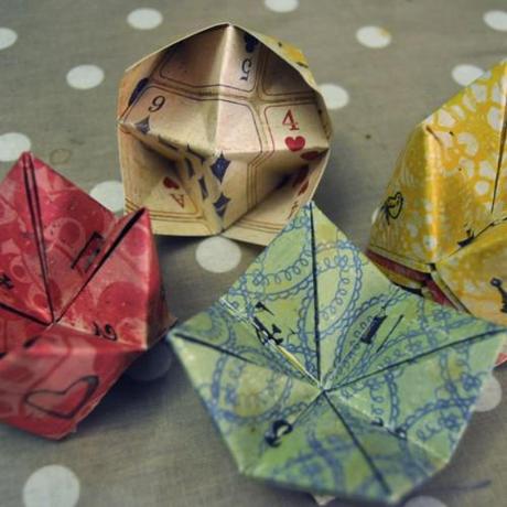 origami fortunre teller wedding favours Monday Makerie: easy moroccan inspired lanterns and more…