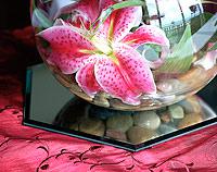 Fuschia-flowers-centrepiece Beside the seaside… (brave) UK brides and grooms take note!