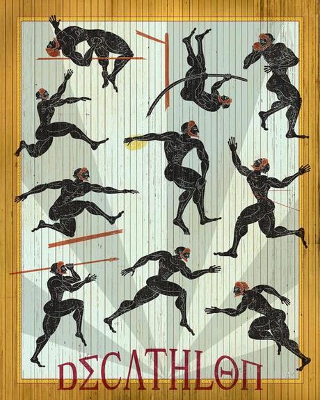 Decathlon Poster Process Decathlon poster