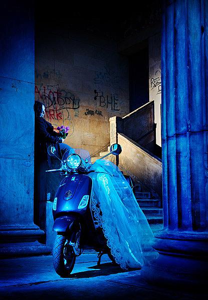 Vespa photoshoot for English Wedding blog Chris Hanley Photography 11 As if I'd just scooted through a cheap wedding store with my eyes shut