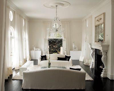 Creating a space with whites/neutrals, and dark accents Creating a space with whites/neutrals, and dark accents