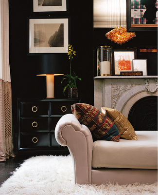 Creating a space with whites/neutrals, and dark accents Creating a space with whites/neutrals, and dark accents