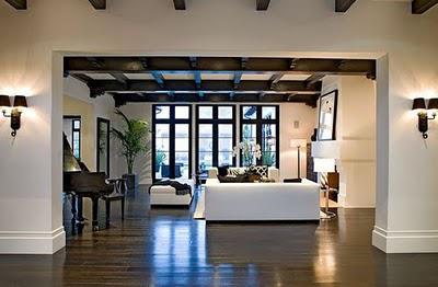 Creating a space with whites/neutrals, and dark accents Creating a space with whites/neutrals, and dark accents