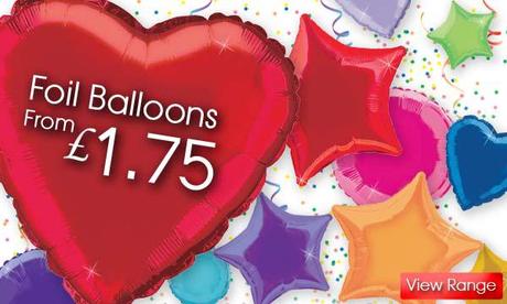 Heart, Star & Round Foil Party Balloons