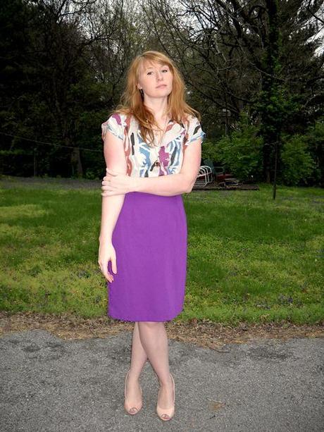 Purple Pencil Skirt Purple Pencil Skirt