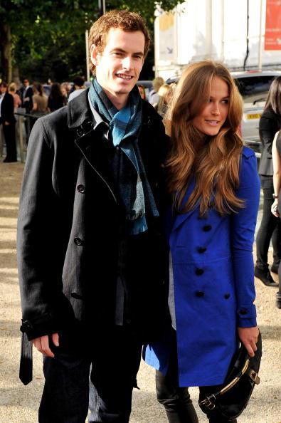 LONDON, ENGLAND - SEPTEMBER 21: Tennis player Andy Murray (L) and Kim Sears attend the Burberry Prorsum Spring/Summer 2011 fashion show during LFW at Chelsea College of Art and Design on September 21, 2010 in London, England. (Photo by Gareth Cattermole/Getty Images for Burberry)