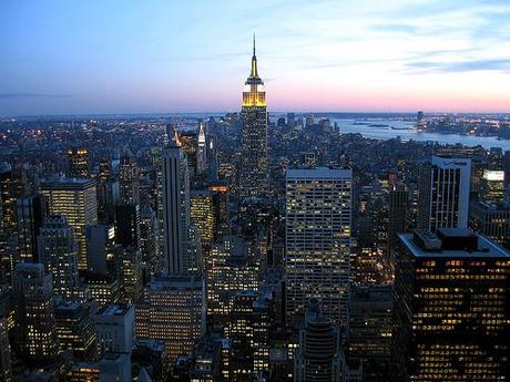 New York City skyline at night New York City honeymoons