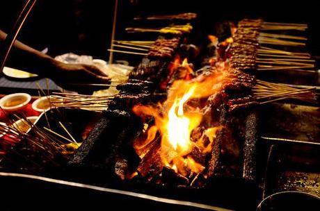 Fatman Satay, Lau Pa Sat Hawker Center, Singapore Singapore honeymoons