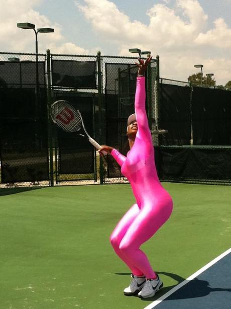 serena williams hot pink bodysuit. Serena Williams#39;s Hot Pink