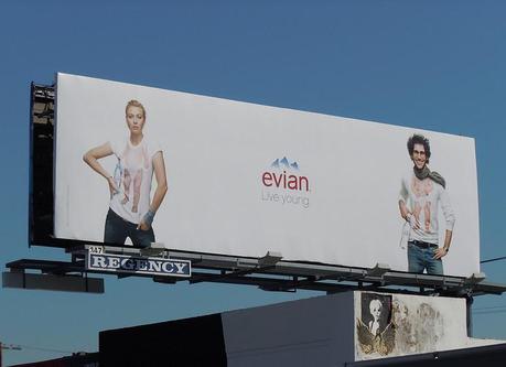 Evian Live Young T-shirt Billboard Live Young with Evian Billboards