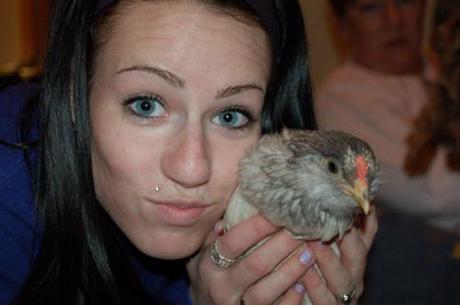 Chickens make everyone smile.
Pic’s of my sister holding...