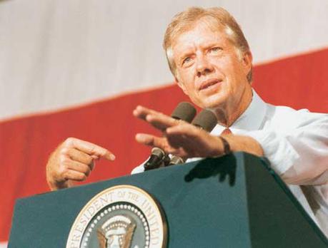 The next presidential one-termer: Jimmy Carter.