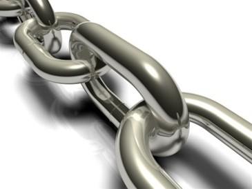 Close view of links in a chain Cause and Effect in NLP