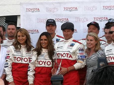 Stephen Moyer flips car and wins Pole Position in Toyota Celebrity Race