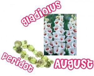august august 300x244Flowers and Birthstones Galore