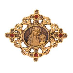 p3021 gold vintage cross pin