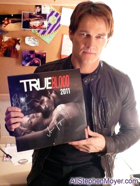 Charity auction of True Blood calendar signed by Stephen Moyer and Anna Paquin