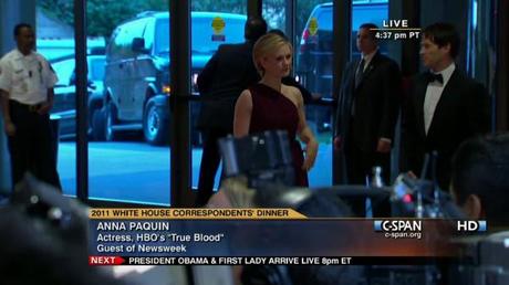 WHCD Anna Paquin and Stephen Moyer on the Red Carpet at the #NerdProm (WHCD)