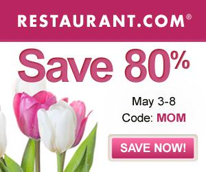 Restaurants.com: NEW 80% off