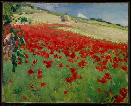 William Blair Bruce - Landscape with Poppies.
