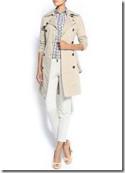 Double breasted trench coat