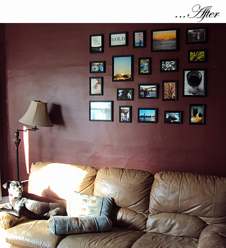 Wall decor: photos and math Wall decor: photos and math