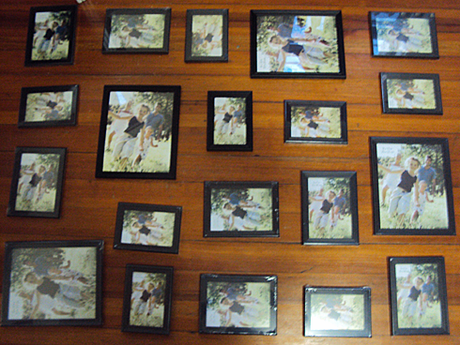 Wall decor: photos and math Wall decor: photos and math