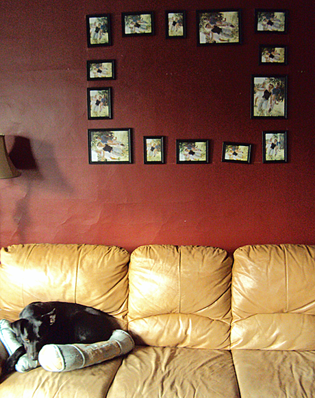 Wall decor: photos and math Wall decor: photos and math