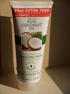 Inecto - Pure Coconut Oil Hand & Nail Cream