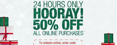 50% Off at Body Shop for 24 hours