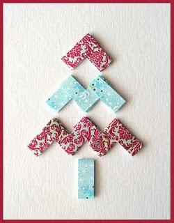 Paper Chain Christmas Tree Card