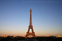 PARIS - je t'aime Eiffel Tower in the evening