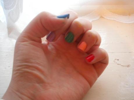 colourful nails!