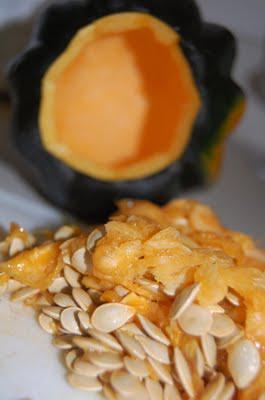 Creamy Roasted Apple & Butternut Squash Soup Served in an Acorn Squash Bowl