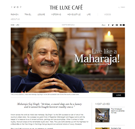 The Luxe Café - Website Review