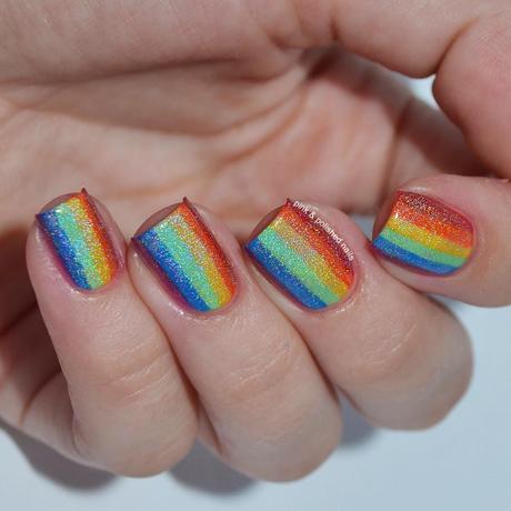 31DC2014 Day 9: Rainbow Nails