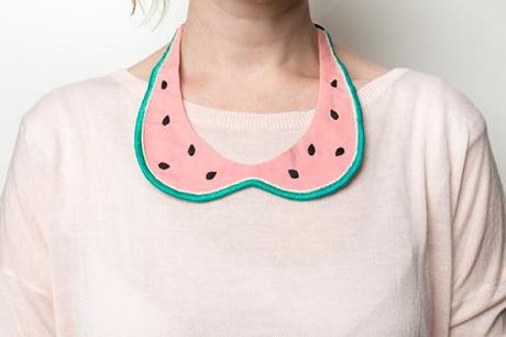 Watermelon peter pan collar